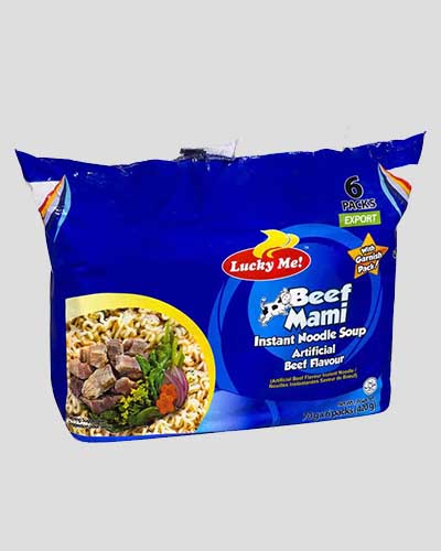 Lucky Me Instant Noodles Beef Flavour 55g Pack of 6