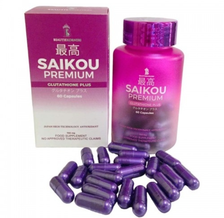 SAIKOU Premium Glutathione Plus 60 Capsules