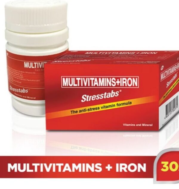 Stresstabs Multivitamins + Iron 30 Tablets – Kuwait Beauty Point | Best ...